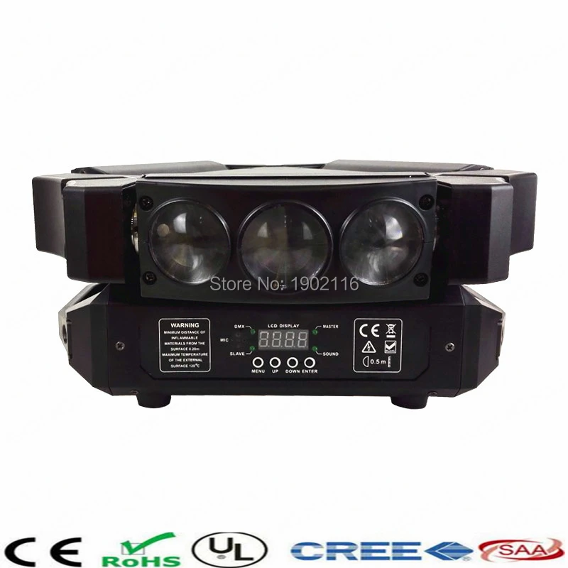 

MINI 9x10W RGBW Led Moving Head Spider Light Ultimate Rotation Disco/Club Super Beam Effect 9 Head Bird LED disco dj lighting
