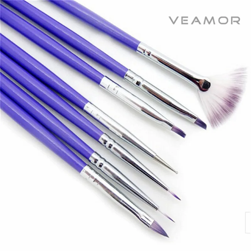 

7pcs Nail Pen Nail Art Decorations Brush Set Tools Professional Painting Pen for False Nail Tips UV Nail Gel Polish