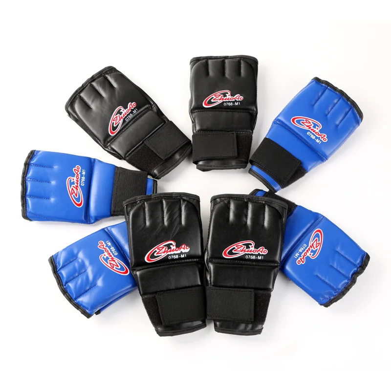 Zhuoao Open Fingers Cheap Adult MMA Gloves Sparring Fighting Punching