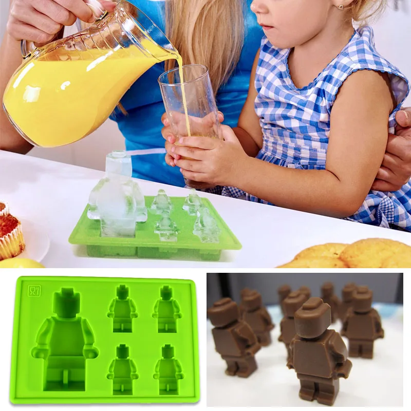 

1PCS Silicone Ice Cube Tray Mold Maker Ice Cream Mold Maker DIY Ice Mould Lego ice mold