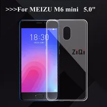 Чехол ZiQi для Meizu m6, чехол для Meizu m6 mini, 5,0 дюйма, силиконовый чехол из ТПУ, чехол для Meizu m6 mini, ультратонкий, Кристальный, мягкий