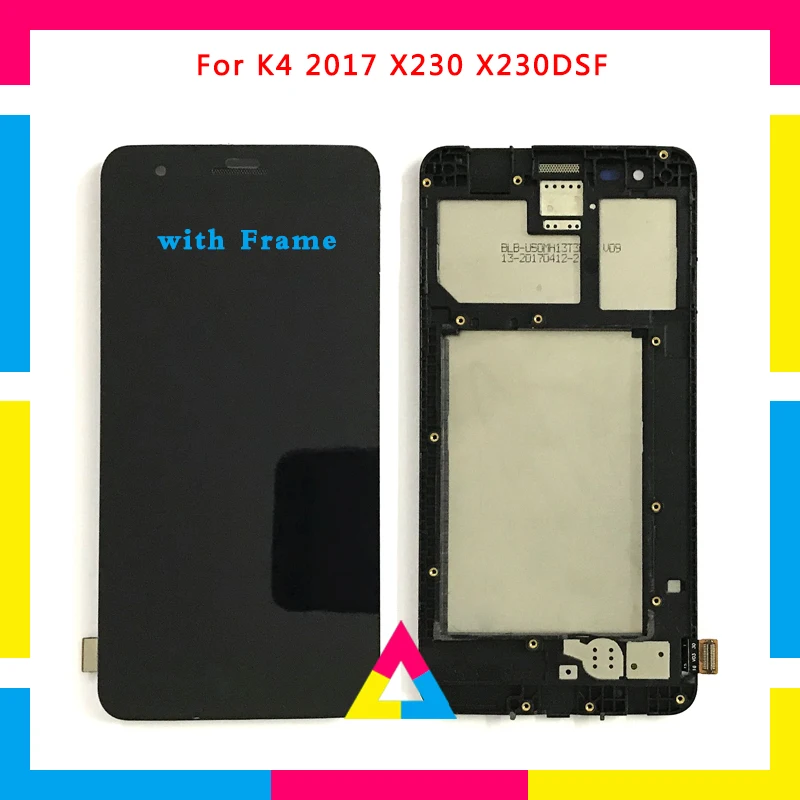 

LCD Display Screen With Touch Screen Digitizer Assembly For LG K4 2017 X230 X230DSF Black No Frame or with Frame