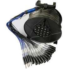 Высокое качество Профессиональный 16 каналов этап змея кабель 20 м с многофункциональная розетка для 6,35 и xlr Сделано в Китае с разъемами «Мама» и «папа»