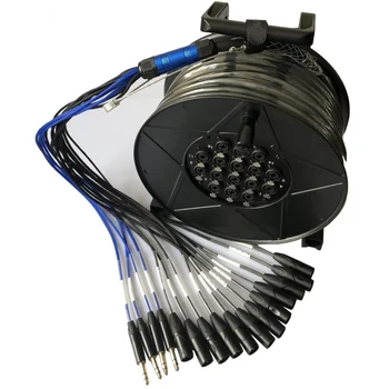 

High quality Professional 16 channel Stage Snake Cable 20M with Multi-function socket for 6.35 and xlr male connectors