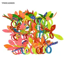 YWHUANSEN – Mini-bande élastique pour cheveux, 50 pièces/lot, petites oreilles de lapin, Scrunchy pour bébé, attaches, accessoires pour petites filles, boucle pour cheveux