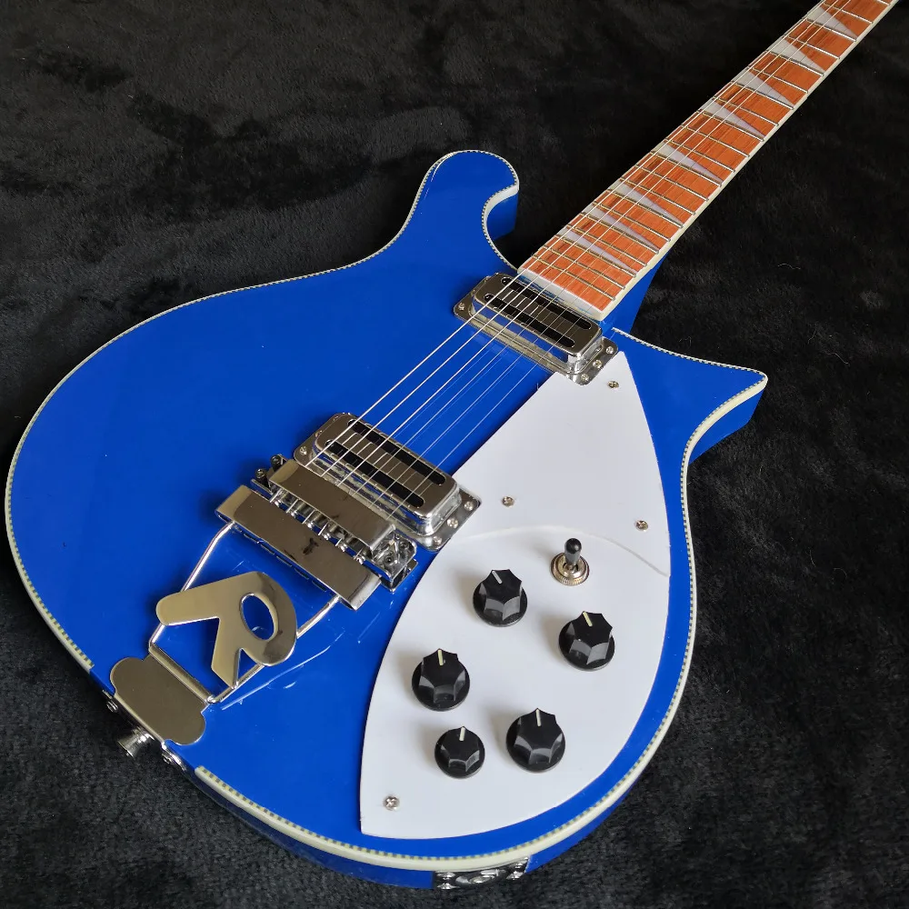 

ricken-backer Blue 660 electric guitar,Rosewood fingerboard with clear paint finish,Real photos,free shipping