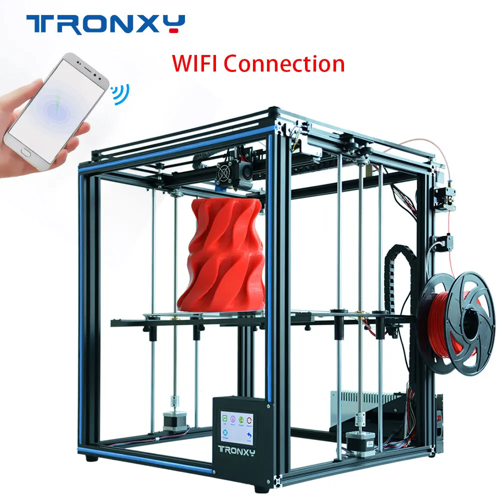 

2019 Tronxy newest 3D printer X5SA Larger print size 3.5 inch with Touch Screen and supports WIFI connection