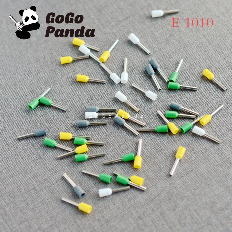 Free Shipping 1000pcs E1010 Wire Crimp Pin Insulated Ferrule Cable End Terminal 4 Colors | Обустройство дома
