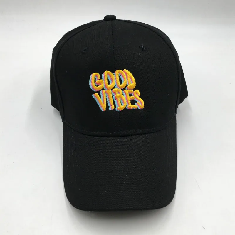 Которая в душе прошитая бейсбольная кепка GOOD VIBES хип-хоп Регулируемая Летняя