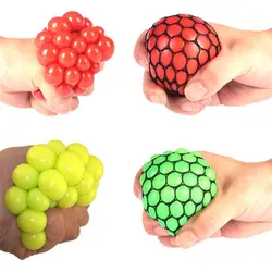 Лидер продаж мягкими сетки мяч Сожмите Мяч новинка в сенсорными фруктовый ребенку играть в EDC стресса сенсорными забавная игрушка аутизма