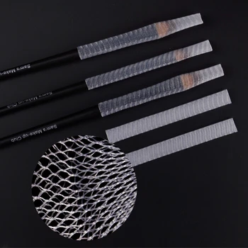 

Wholesale 1kg Nylon Sheer Mesh Netting Slip On Make Up Brush Guard Forming Hair Shape Makeup Bristle Protectors