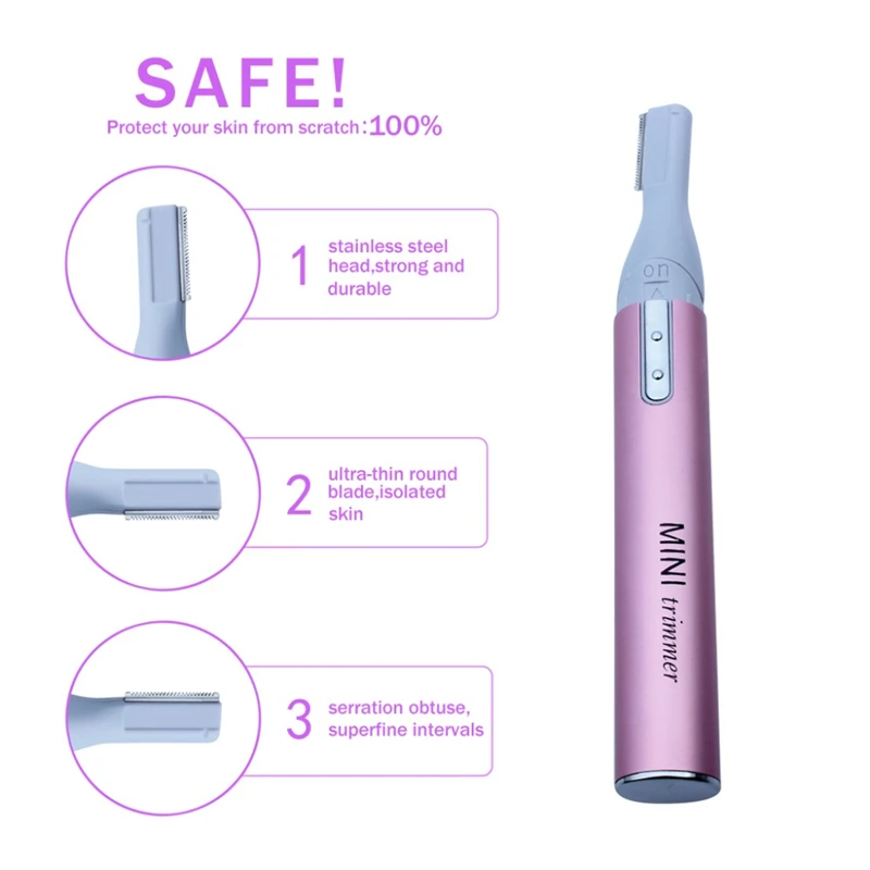 Hot Electric Mini Epilator Women Shaver Epilator For Underarm/Bikini/Hands/Eyebrows/Foot New Electric hair removal