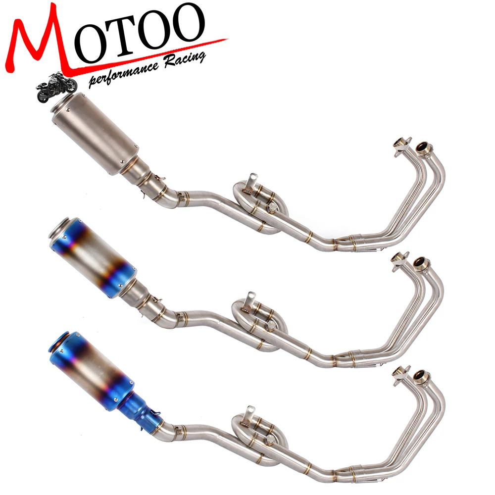 

Motoo - Motorcycle Modified Exhaust Muffler with Full System Connecting pipe For Yamaha MT-03 R25 R3 2014-2016