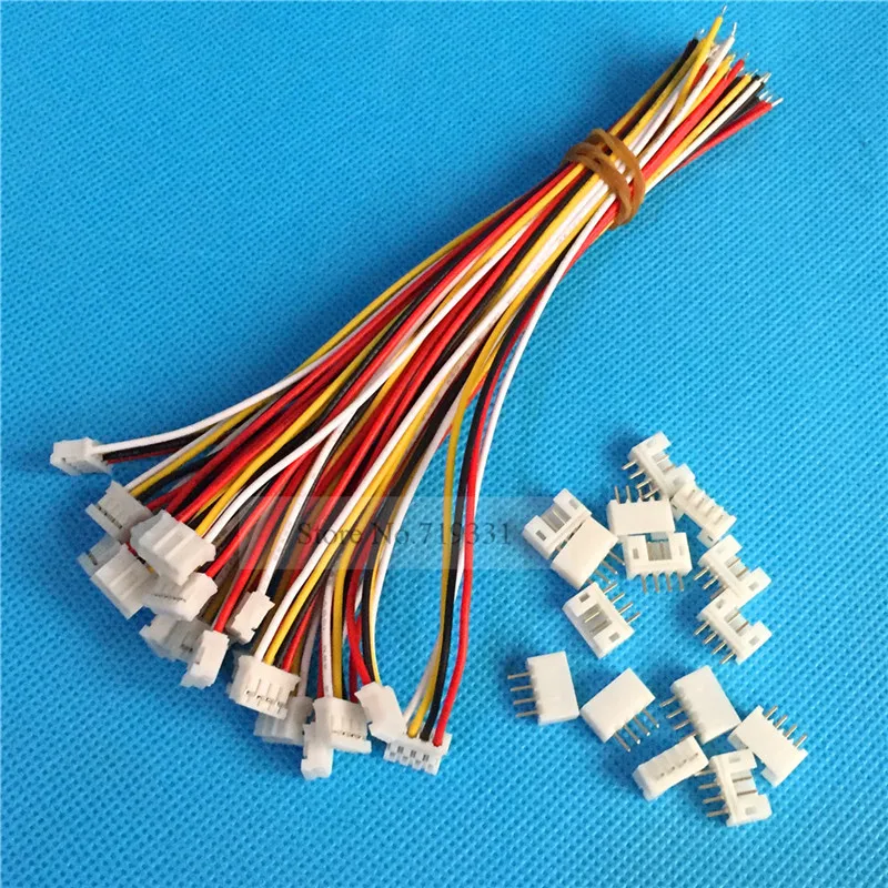 

10 SETS Micro Mini PH 2.0mm 4 Pin Male & Female Connector plug w./ Wires Cables for PCB Connector
