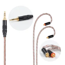 NICEHCK 8 ядро чистый Медь кабель MMCX/2Pin 4,4/3,5/2,5 мм для съемки V90/V80 TFZ KZZSX/ZSN/ZS10CCAC10/C16 NICEHCK F3/NX7/M6