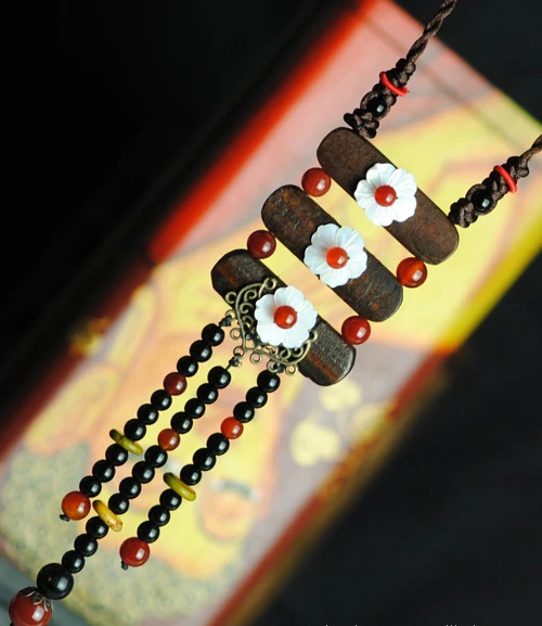 

Ethnic Jewelry national shell and stone vintage long sweater necklace,fashion handmade wood beads statement necklace