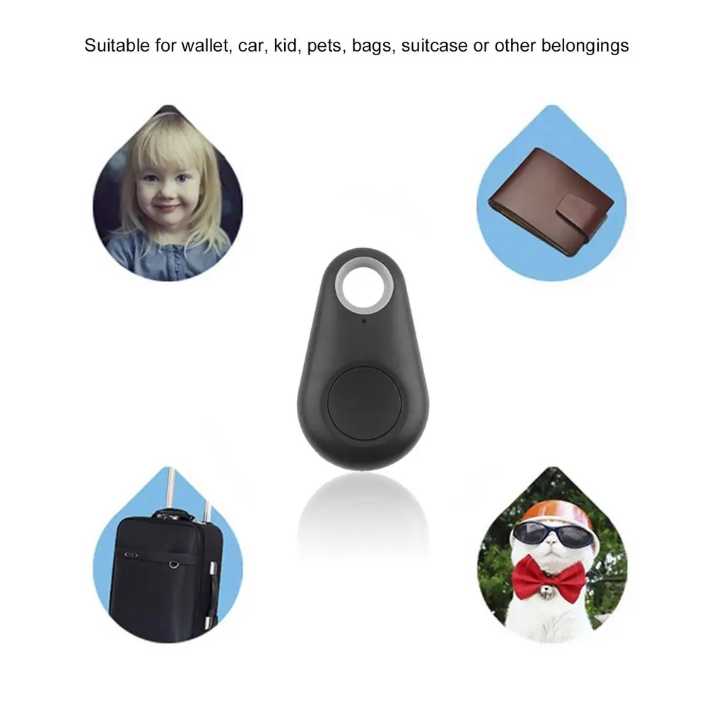 Portable Size Smart Bluetooth 4.0 Tracer Locator Tag Alarm Wallet Key Pet Dog Tracker Child GPS Locator Key Tracker