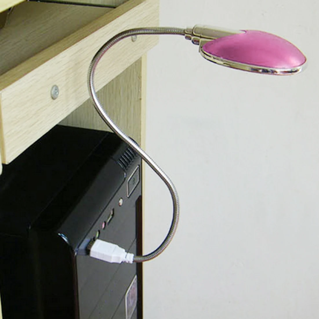 Novelty USB 13 LED Flexible White Light Table Lamp for PC Notebook