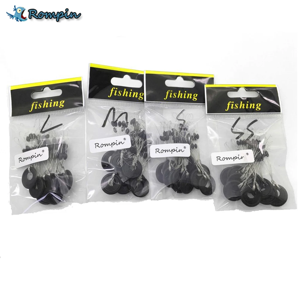 Rompin 10 قطعة/الوحدة 6 في 1 حجم SS/S/M/L الأسود المطاط البيضاوي سدادة الصيد بوبر تعويم موصل الصيد معالجة اكسسوارات Rompin 10 قطعة/الوحدة 6 في 1 حجم SS/S/M/L الأسود المطاط البيضاوي سدادة الصيد بوبر تعويم موصل الصيد معالجة اكسسوارات