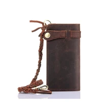 9,5*2*18 cm Lange muster männer retro leder geldbörsen vintage geldbörse marke brieftasche mann karte halter mit haspe