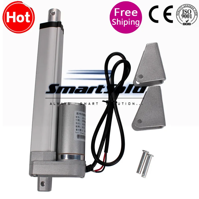 

1500N Electric Linear Actuator 150mm Stroke 12v DC Motor Linear Motion Controller with Limit Switch JS-TGZ-U2