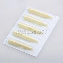 50 шт 5RT татуировки Советы одноразовая насадка наконечник татуировки Круглый 5 колпачков ручка Татуировка Поставки иглы белый пластик Одноразовые стерилизованные