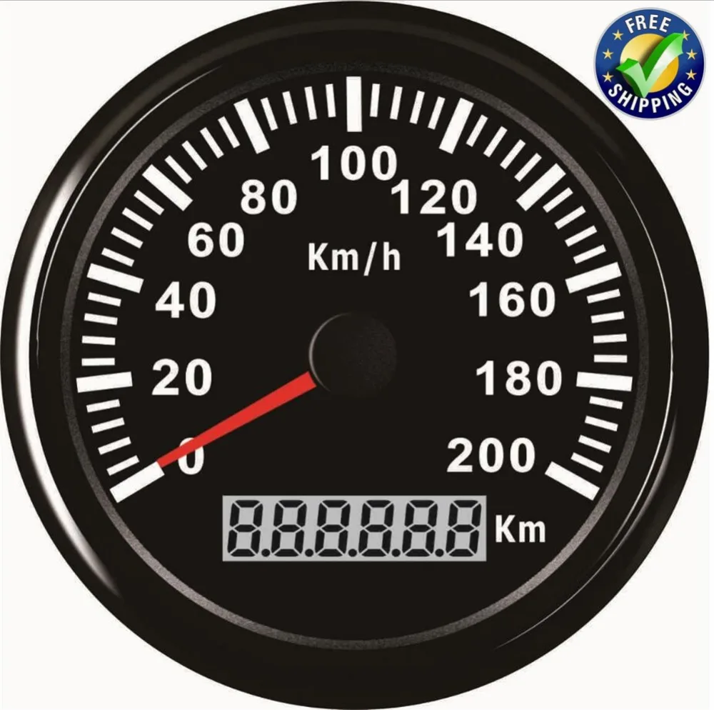 Automotive Instrument Panel Gauges 0 200km/h GPS Speedometers 85mm