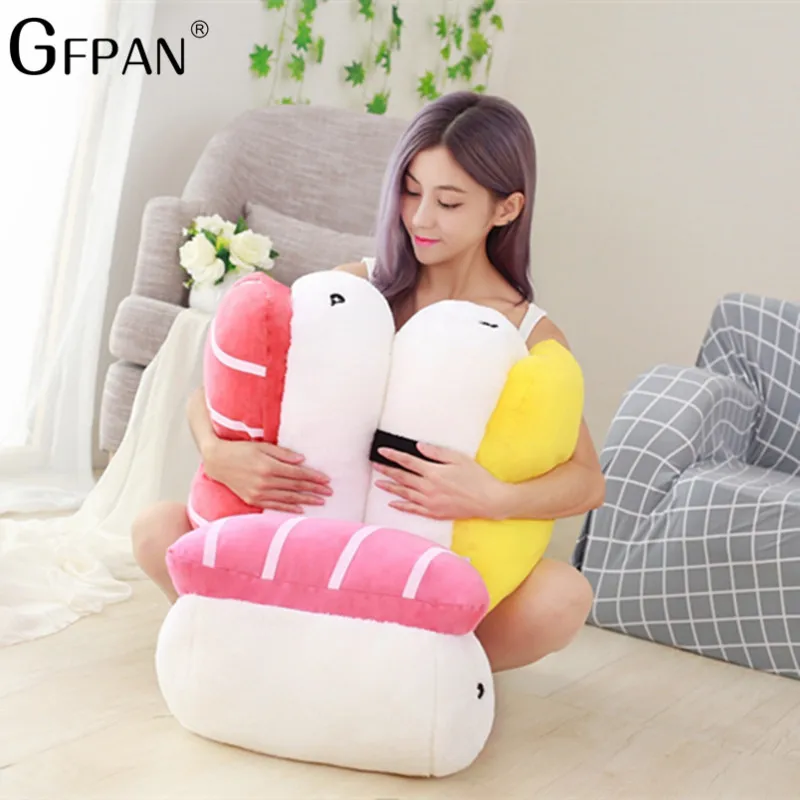 GFPAN 1 шт. 40 см творческий Япония суши Форма мягкие и плюшевые игрушки Kawaii мягкие подушки моделирование Еда прекрасная кукла для детей