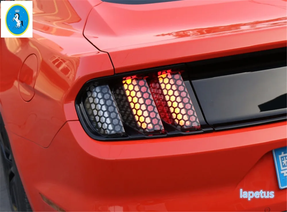 Tail Light Film Trim Lamp Cover Paste Honeycomb Molding A Set Tail Light Film Trim Lamp Cover Paste Honeycomb Molding A Set For Ford Mustang 2017 2016