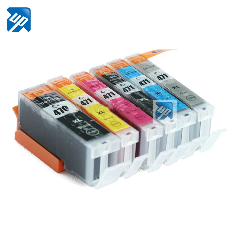 6 чернила для canon 470 471 PGI PGBK CLI 47 PIXMA MG7740 TS8040 TS9040 принтера|Чернильные картриджи| |