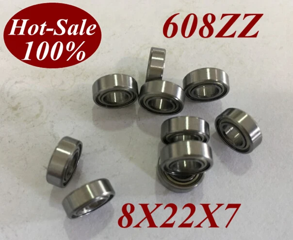 8x22x7mm ABEC-5 Ball Bearing 608ZZ High Qualité