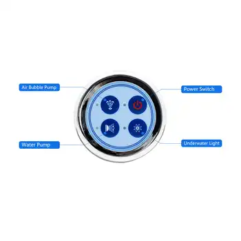 simple design round shaped whirlpool bath water pump massage control system whirlpool bathtub accessories control panel