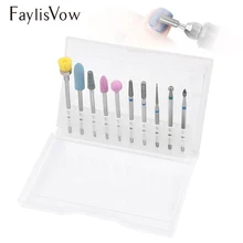 10 шт./компл. шлифовальный инструмент для ногтей Биты Электрический прибор для маникюрного аппарата аксессуар для ногтей инструмент для удаления кутикулы резак для педикюра