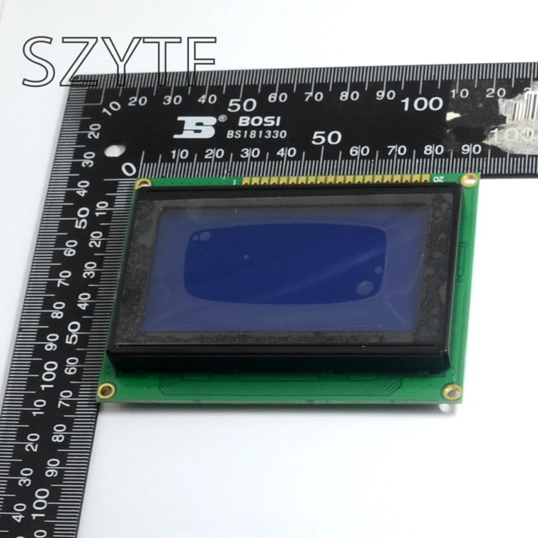 12864 KS0108 LCD12864 5 В синий белый точечный экран 10 шт./партия | Электронные компоненты и
