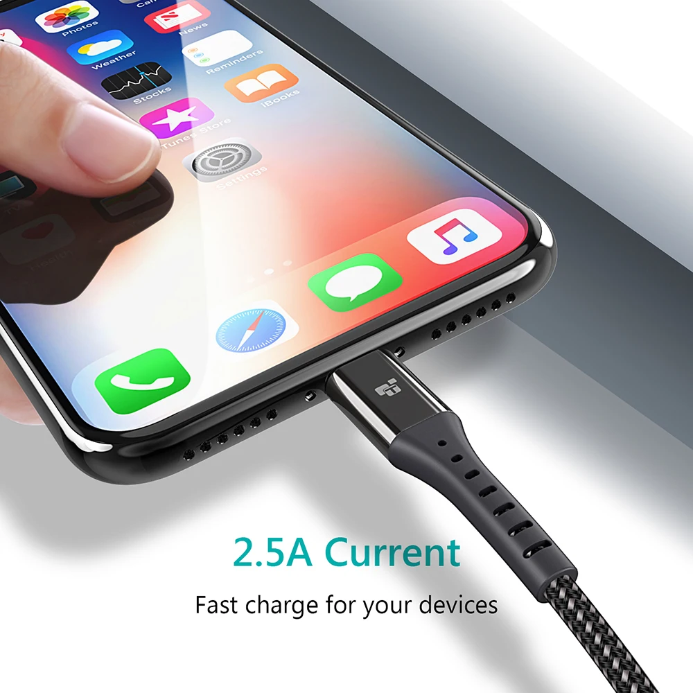 TIEGEM كابل يو اس بي ل فون X XS ماكس XR 8 7 6 5 S زائد كابل سريع كابل شحن الهاتف المحمول شاحن الحبل Usb كابل بيانات 2 M 3 M