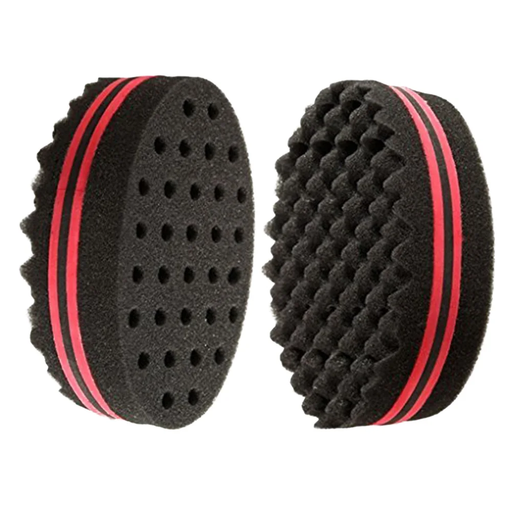 One Pack Short Hair Twist Sponge Big Holes Hair Brush Sponge Twist