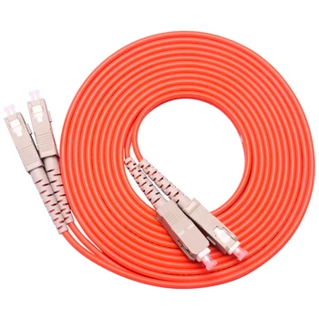 

SC/PC-SC/PC,3.0mm Diameter,OM2 Multimode 50/125,Duplex, Optical Fiber Jumper Patch Cord Cable