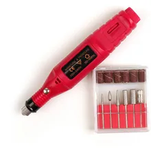 Мини-карандаш для маникюра в форме сверла для ногтей полировальная машина Электрический Резак для ногтей инструменты для педикюра оборудование для ногтей для гель-лака