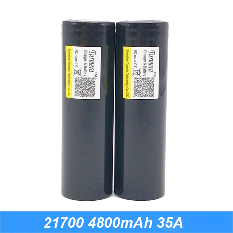 Turmera 21700 Liion-battery 40Amps Original 21700 4800mAh 40A Rechargeable E-Cigarette Battery fits CAPO 21700 batteries AU16 Turmera 21700 Liion-battery 40Amps Original 21700 4800mAh 40A Rechargeable E-Cigarette Battery fits CAPO 21700 batteries AU16