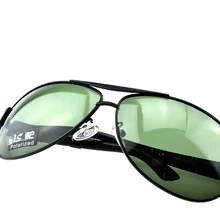 = Кларавида = мужские большие пилотные черные TAC усиленный поляризационные квадратные зеленые линзы очки для вождения, для рыбалки