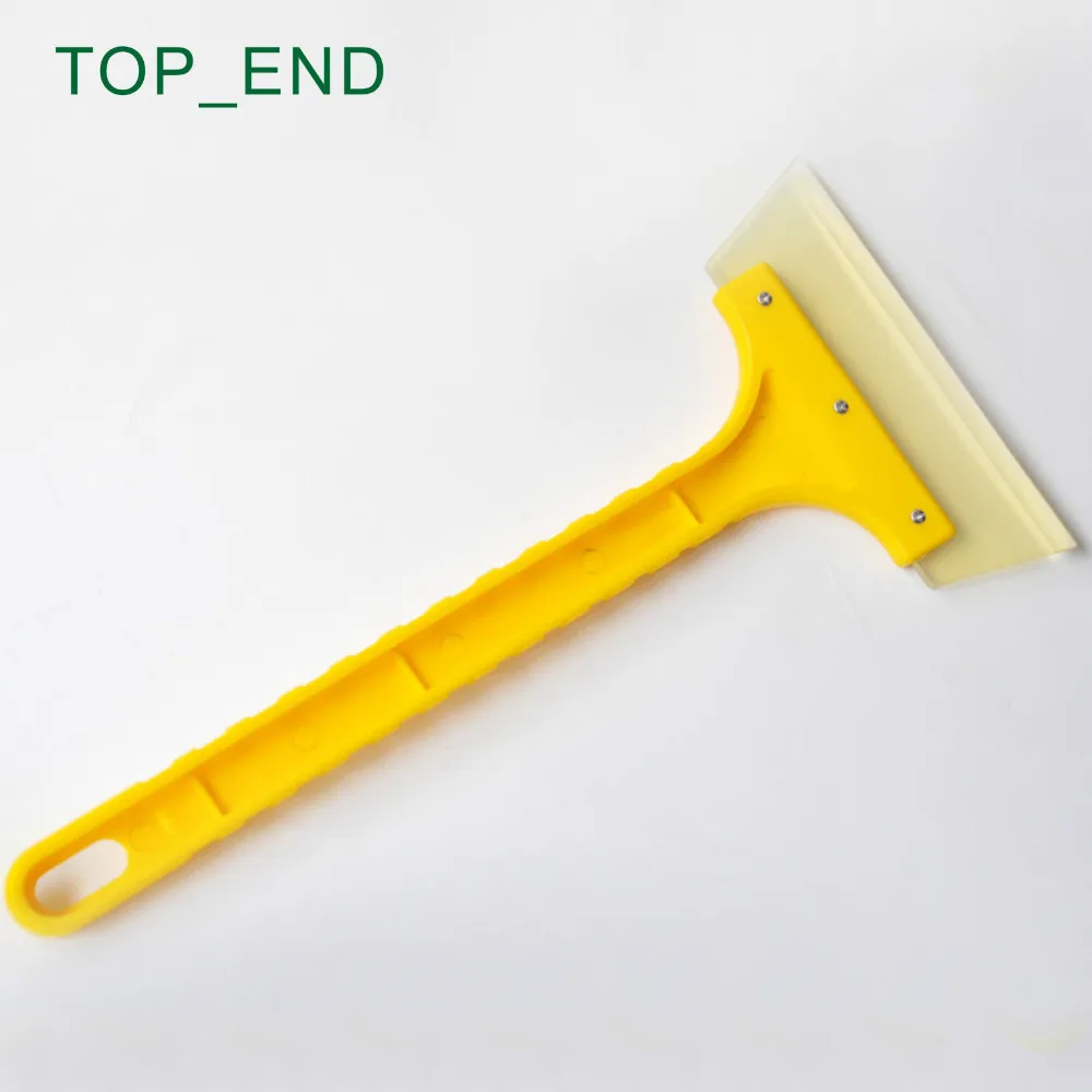 Portable Beef Tendon Ice/Snow Scraper,Large Size,Long Yellow Handle,Clean Window Fast,A Recommended Tool For Your Car In Winter