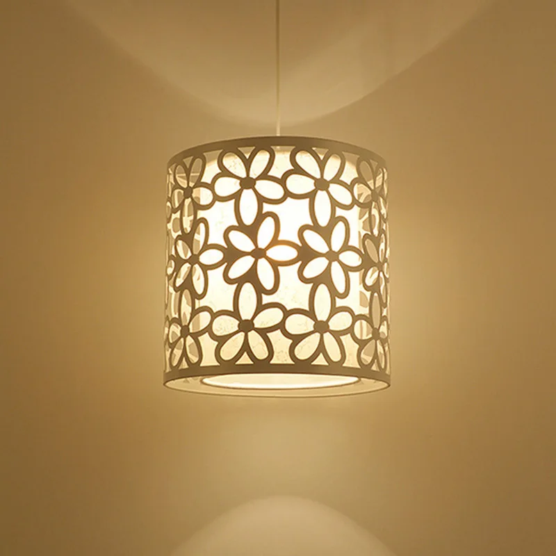 

Modern Iron Hollow Hanging Light Wrought Pendant Lamps Corridor Indoor Chandelier TB Sale