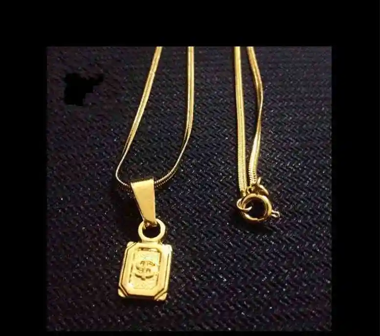 Good Quality Mini Dollar Chain Dollar Sign Pendants Necklaces