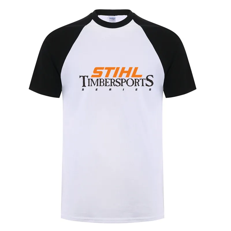 

Stihl Timbersports Series T Shirt Men Short Sleeve Cotton Summer Man Stihl T-shirt Mans Tshirt DS-004