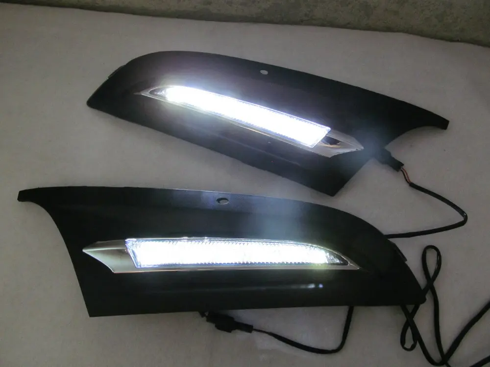 ECAHAYAKU 1 комплект светодиодный DRL дневные ходовые огни светодиодная фара