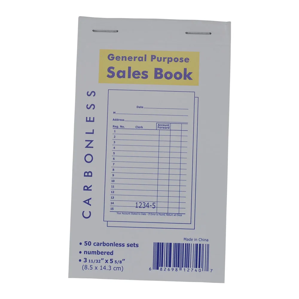 Универсальный заказ на продажу книга 2-часть 3-11/32x5-5/8 дюймов квитанция счет-фактура Гостевая проверка 50 комплектов за книжку, 10 книг в упаковке