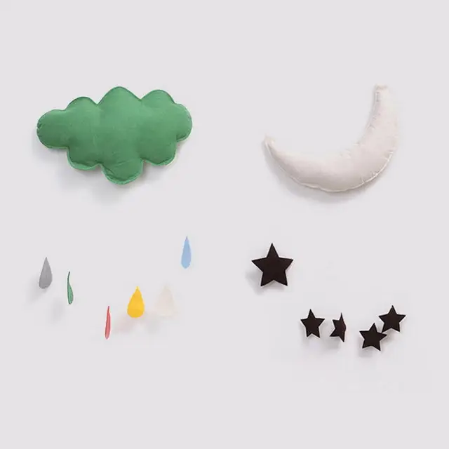 Wall Hanging Decor Clouds Waterdrop for Baby Kids Bedroom Nursery Room Tent AN88