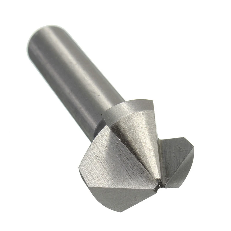 1pc 3 Flute HSS Countersink Drill Bit 90 Degree Chamfer Cutter Tool For Wood Steel 6.3/8.3/10.4/12.4/16.5/20.5mm