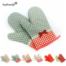 1 шт печь для духовки, защитные кухонные перчатки для готовки высокое Температура хлопковые утепленные Нескользящие перчатки B