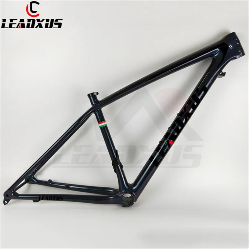 Top LEADXUS CLA350 Only 850g Chameleon 27.5/650B 29 MTB Frame T1000 Carbon Fiber Mountain Bike Frame+Clamp+Headset+Thru Axle 0